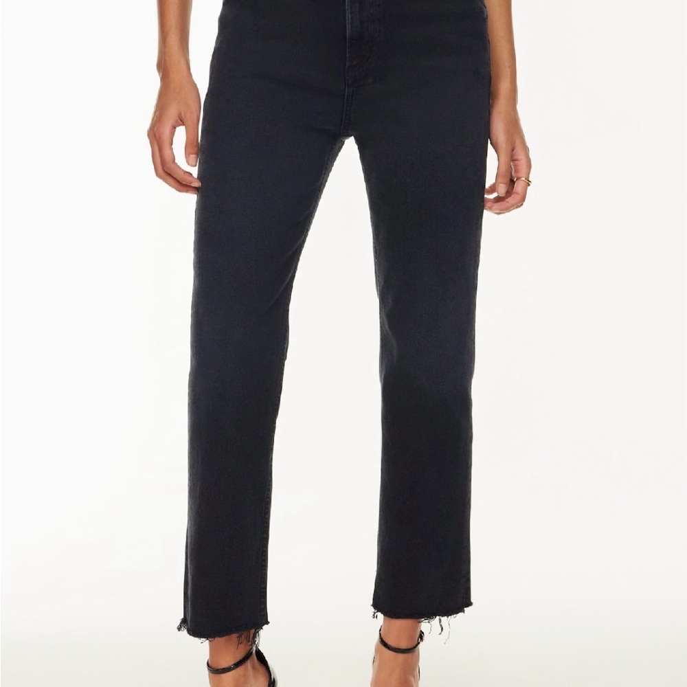 Citizen of Humanity Black Daphne Crop Jeans size 24